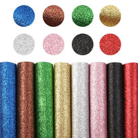 Fine Glitter Mixed A5 Faux Leather Sheet Pack of 8