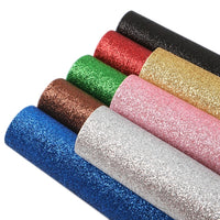 Fine Glitter Mixed A5 Faux Leather Sheet Pack of 8