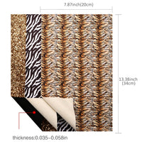 Animal Print & Chunky Faux Leather Full Sheet Pack of 6