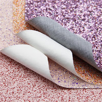 Pretty Chunky Glitter Faux Leather Full Sheet Pack of 7