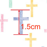 Pastel Cross Faux Leather Sheet