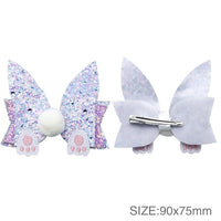 Easter Rabbit Glitter Bow