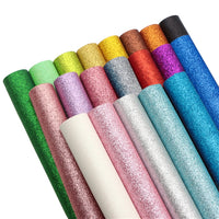 Fine Glitter Mixed Faux Leather Full Sheet Pack of 20