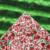 Watermelon Chunky Embellishments Double Sided Leather Sheet