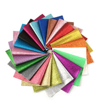 Fine Glitter Mixed Faux Leather Full Sheet Pack of 10