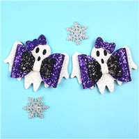 Halloween Ghost Ready Made Bows (Pair)
