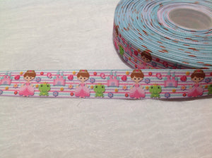 Frog & Girl 7/8" Ribbon