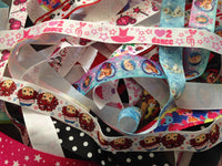 Ribbon Mixed Bag - Printed 7/8" & 1" - 10 x 1m
