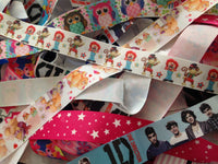 Ribbon Mixed Bag - Printed 7/8" & 1" - 10 x 1m
