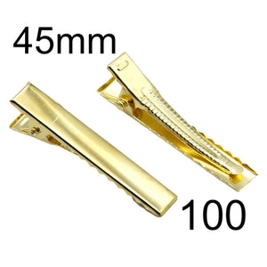 45mm Gold Alligator Clip with Teeth Packs