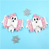 Halloween Ghost Ready Made Bows (Pair)
