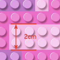 Bricks Pink & Purple Faux Leather Sheet