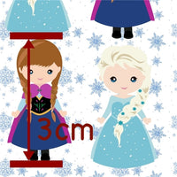 Cold Sisters Characters on White Faux Leather Sheet #9
