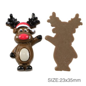 #07 Christmas Reindeer Standing Resin