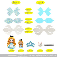 Pre Cut Alice OTT Faux Leather Bow
