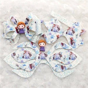 Pre Cut Cold Brunette Faux Leather Bow