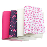 Breast Cancer Awareness Faux Leather Full Sheet Pack of 5
