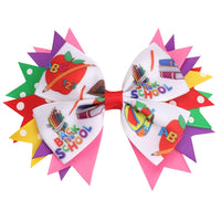 Back To School Ribbon Bow