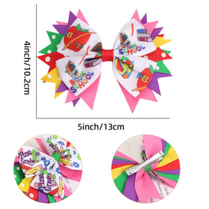Back To School Ribbon Bow