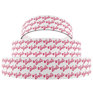 Barbie Word on White 7/8" Ribbon Roll - Clearance