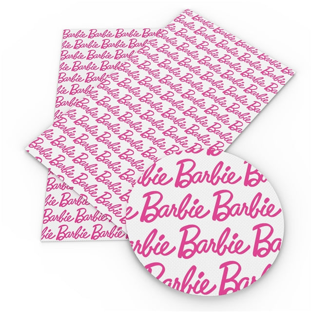 Pink Girl Logo Faux Leather Sheet #2