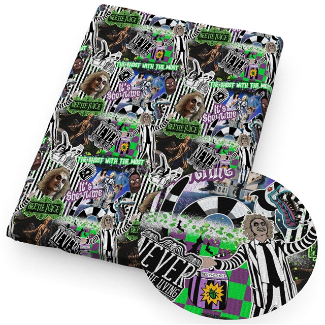 Beetlejuice Faux Leather Sheet