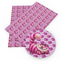 Pink Cat Faux Leather Sheet #1
