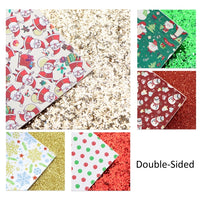 Christmas Double Sided Sheet Pack Faux Leather Sheet 5
