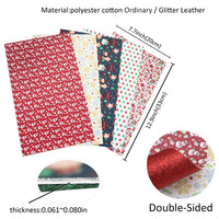 Christmas Double Sided Sheet Pack Faux Leather Sheet 5
