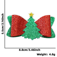 Christmas Tree Glitter Bow
