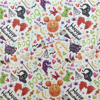 Halloween Happy Faux Leather Sheet