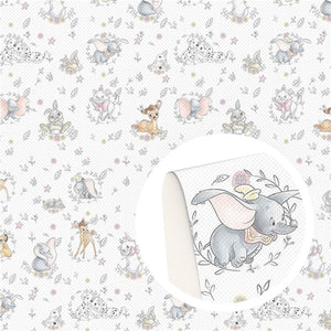 Famous Animals Faux Leather Sheet