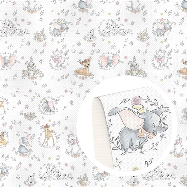 Famous Animals Faux Leather Sheet