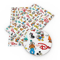 Disney Characters Faux Leather Sheet