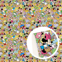 Easter Fun Land & Eggs Faux Leather Sheet