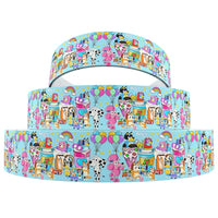 Dogs Party 7/8" Ribbon
