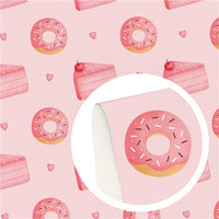 Donuts & Cakes Faux Leather Sheet