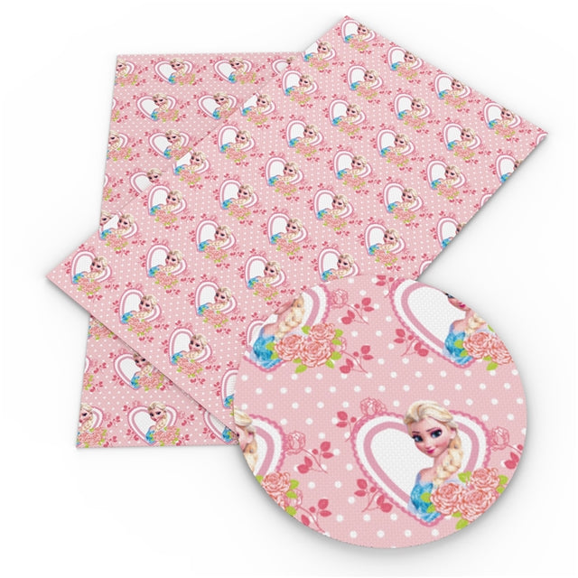 Lady Cold on Pink Faux Leather Sheet #5