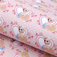 Lady Cold on Pink Faux Leather Sheet #5