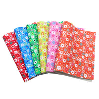 Floral Daisy Faux Leather Full Sheet Pack of 6