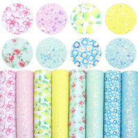 Floral Spring Faux Leather Full Sheet Pack of 8

