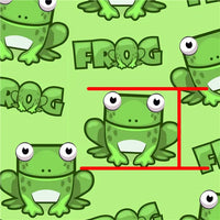 Frogs Faux Leather Sheet
