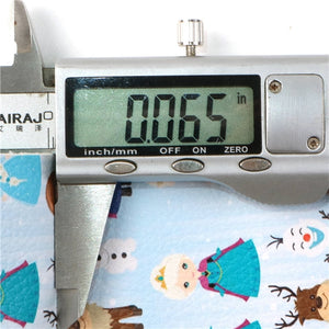 Cold Characters with Blue Fine Glitter Double Sided Faux Leather Sheet