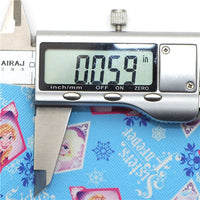 Cold Sisters Snowflakes with Blue Fine Glitter Double Sided Faux Leather Sheet
