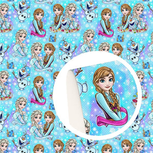 Cold on Blue Ombre Faux Leather Sheet #1