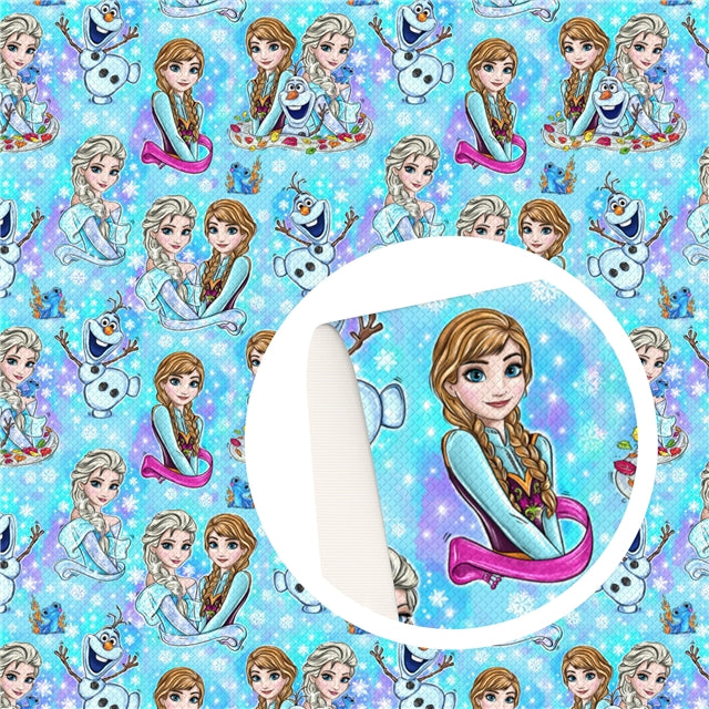 Cold on Blue Ombre Faux Leather Sheet #1
