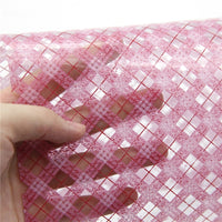 Gingham Pink Transparent Sheet
