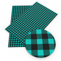 Tartan Coloured Faux Leather Sheets
