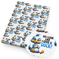 Give A Duck Faux Leather Sheet
