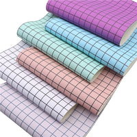 Grid Pattern Faux Leather Full Sheet Pack of 6
